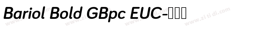 Bariol Bold GBpc EUC字体转换
